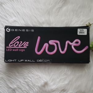Genesis LED Pink Love Sign